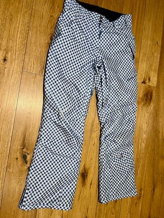 Stylische Alprausch Skihose/Snowboardhose (S) blau-kariert