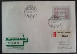 AB22) 1981, Automatenmarke, auf Sonderrief