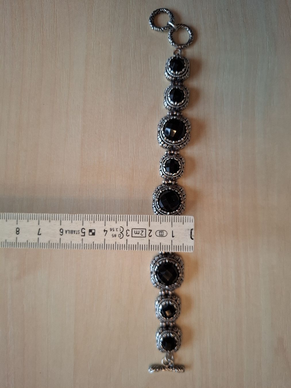 Armbänder & -reifen: Silberarmband massiv mit Onyxsteinen – Neu (gemäss Beschreibung) aus Buochs von LUINO7 3