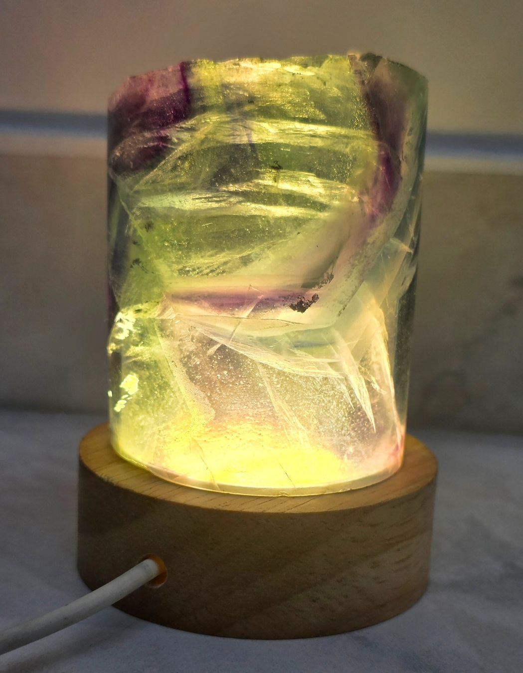 Minerali & Pietre curative: Fluorit Lampe F3 220g – Nuovo e nell'imballaggio originale da Matzingen venduto da Shay_Crystalz