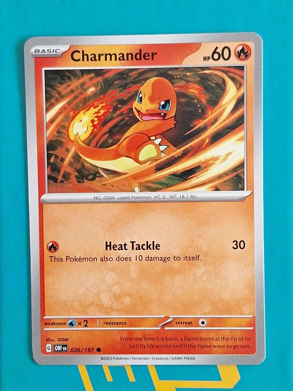 Pokémon Carte collezionabili: Charmander Glumanda - Pokemon Obsidian Flames – Usato da Altstätten SG venduto da GGsGameshop