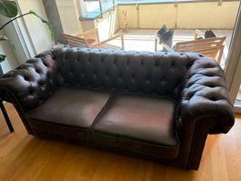 Chesterfield-Imitat aus Kunstleder