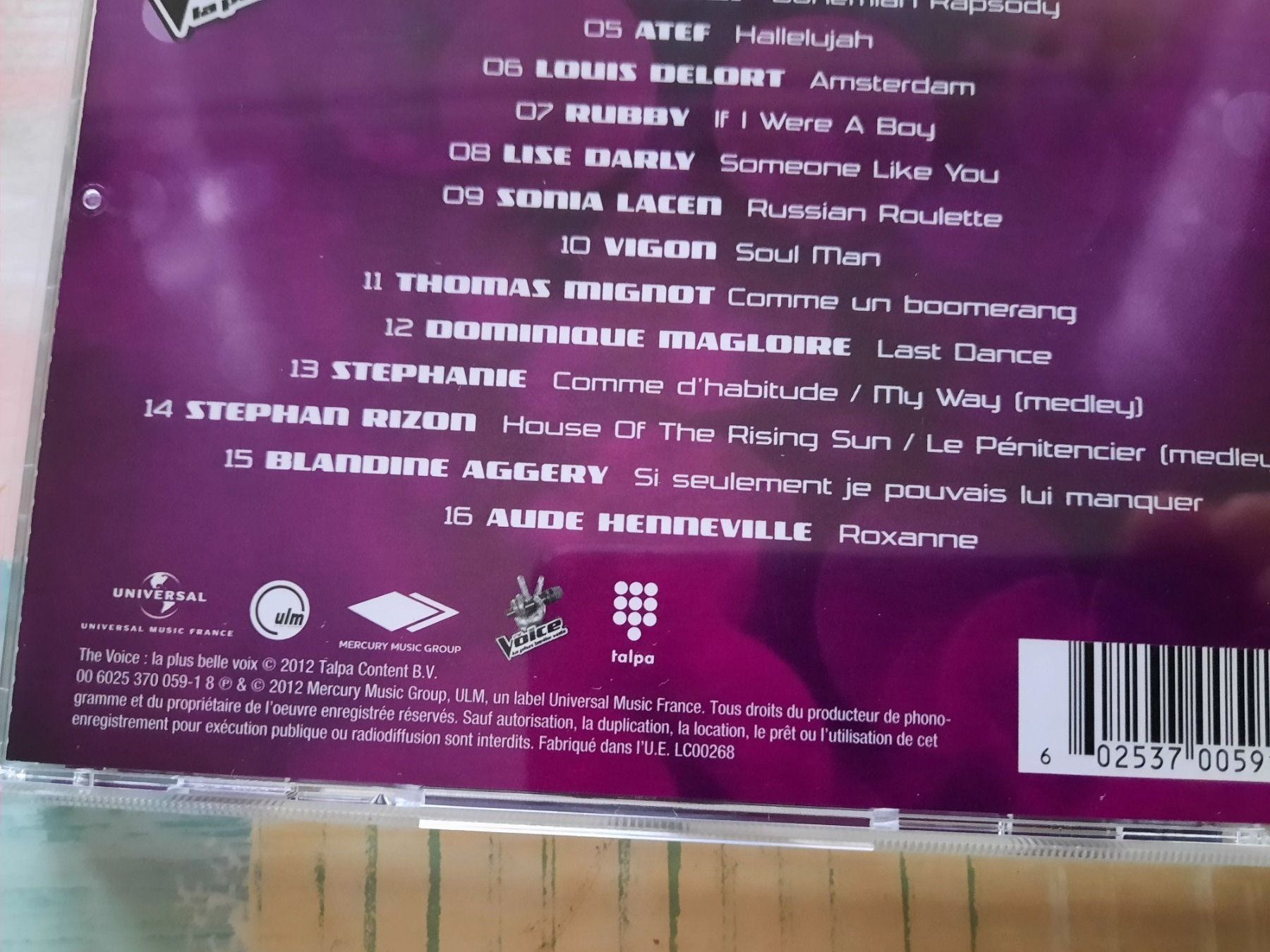 CD: Cd The Voice Compil La plus belle voix - Volume 3 – Usato da Pully venduto da bro_n52j 4