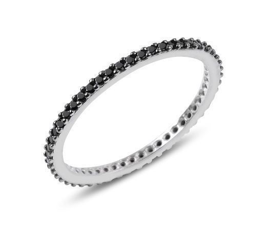Anelli: Ring Alliance fein schwarz Zirkonia Silber Statement 50 – Nuovo e nell'imballaggio originale da Zürich venduto da goldfisch.schmuck