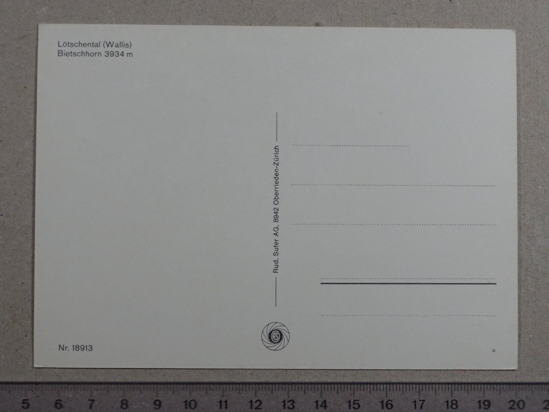 Cartoline postali: Lötschental, Wallis, Bietschorn – Usato da Lenzburg venduto da fh1 1