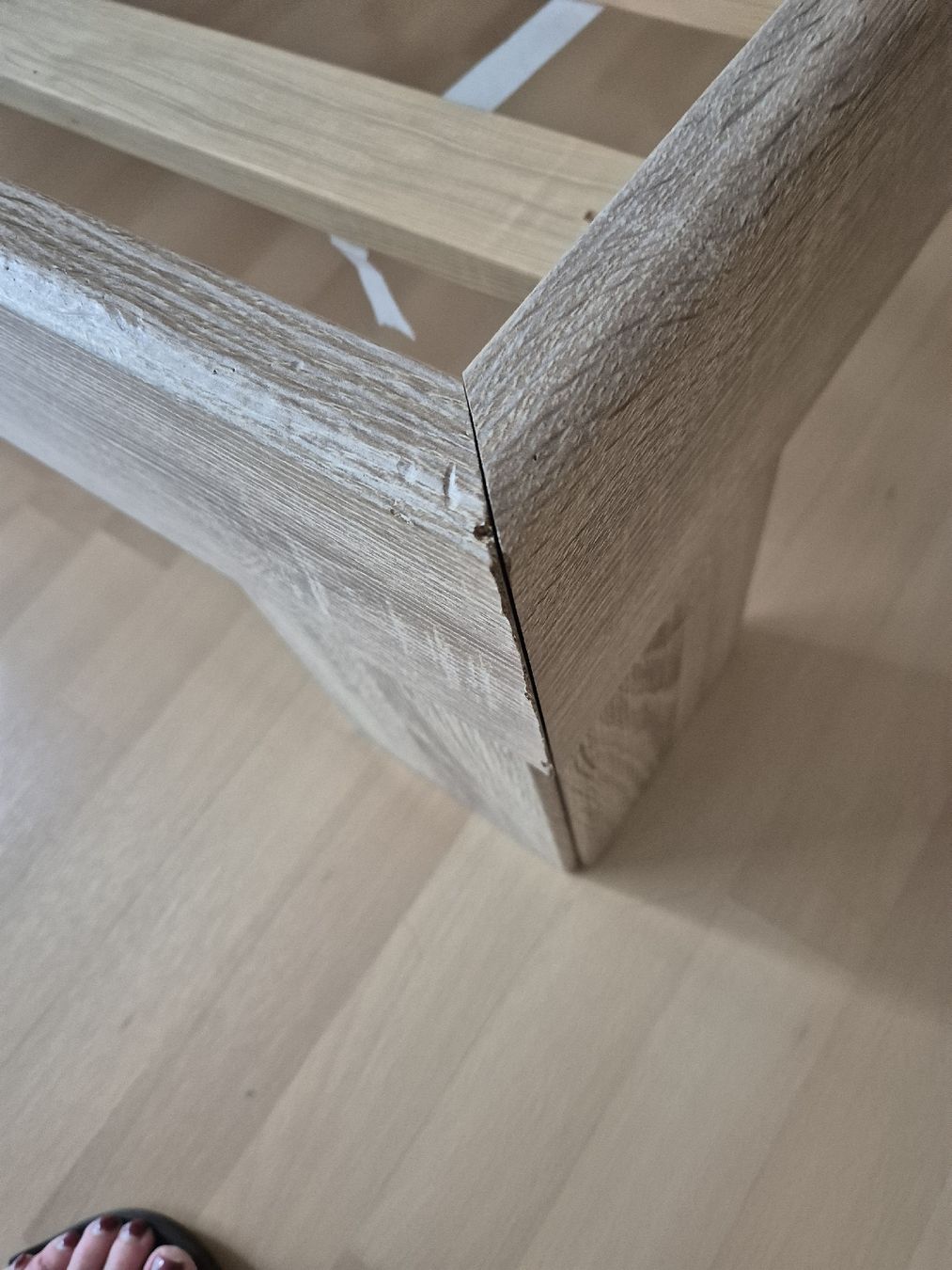 Letti: Bettgestell 140 x 200 cm Eiche Sonoma mit Rolllattenrost – Usato da Deitingen venduto da Athen3 2