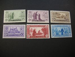 1931, ITALI, Nr 362 - 367, POPSTFRISCH* FALZ, 6 STK LOT