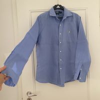 Polo Ralph Lauren 100% leinen Hemd , blau, Gr. L 