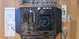 MSI PRO B760-P DDR4 II + i3-12100F, 2.5G LAN, OVP, top