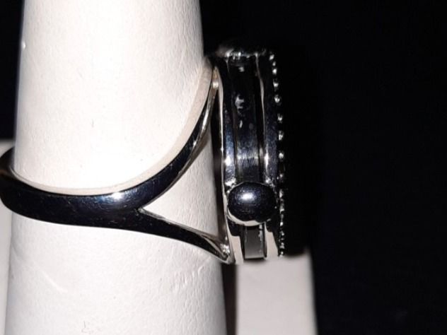 Anelli: Anello in argento 925 e madreperla colorata – Usato da Biasca venduto da Old_6blh 8