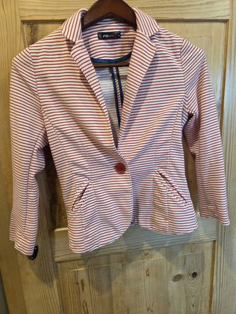 Damen Blazer FB Sister, gestreift rot weiss Grösse M