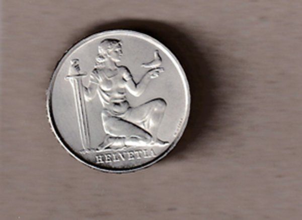 Alle Münzen: Pièce commémorative de 5 francs en argent 1936 – Gebraucht aus Grandson von Rogneux