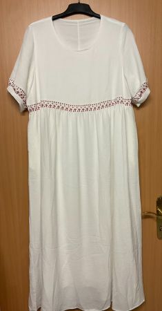 Sommerliches Maxikleid, weiss, Gr. XXL, neuwertig!