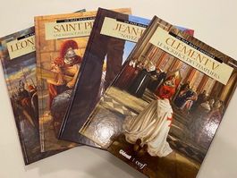 4 BD neuves, série les papes, histoire, bande dessinée,