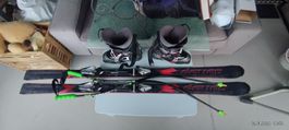 Ski Set. 180cm. Skischuhe 44 stöcke 125cm