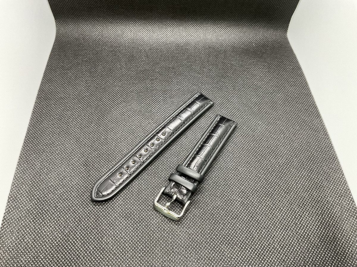 Bracciali & Braccialetti: Cinturino in pelle nero 18mm – Nuovo (secondo la descrizione) da Pregassona venduto da TheWatchClub