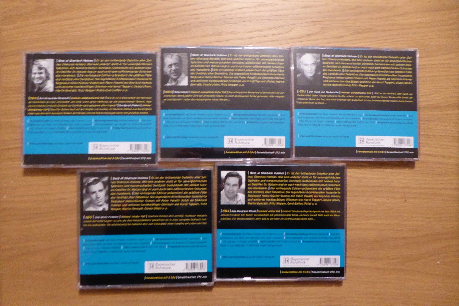 CD: 5x CD Sherlock Holmes Hörspiele Peter Pasetti Horst Tappert – Usato da Allschwil venduto da Summelsarium 1