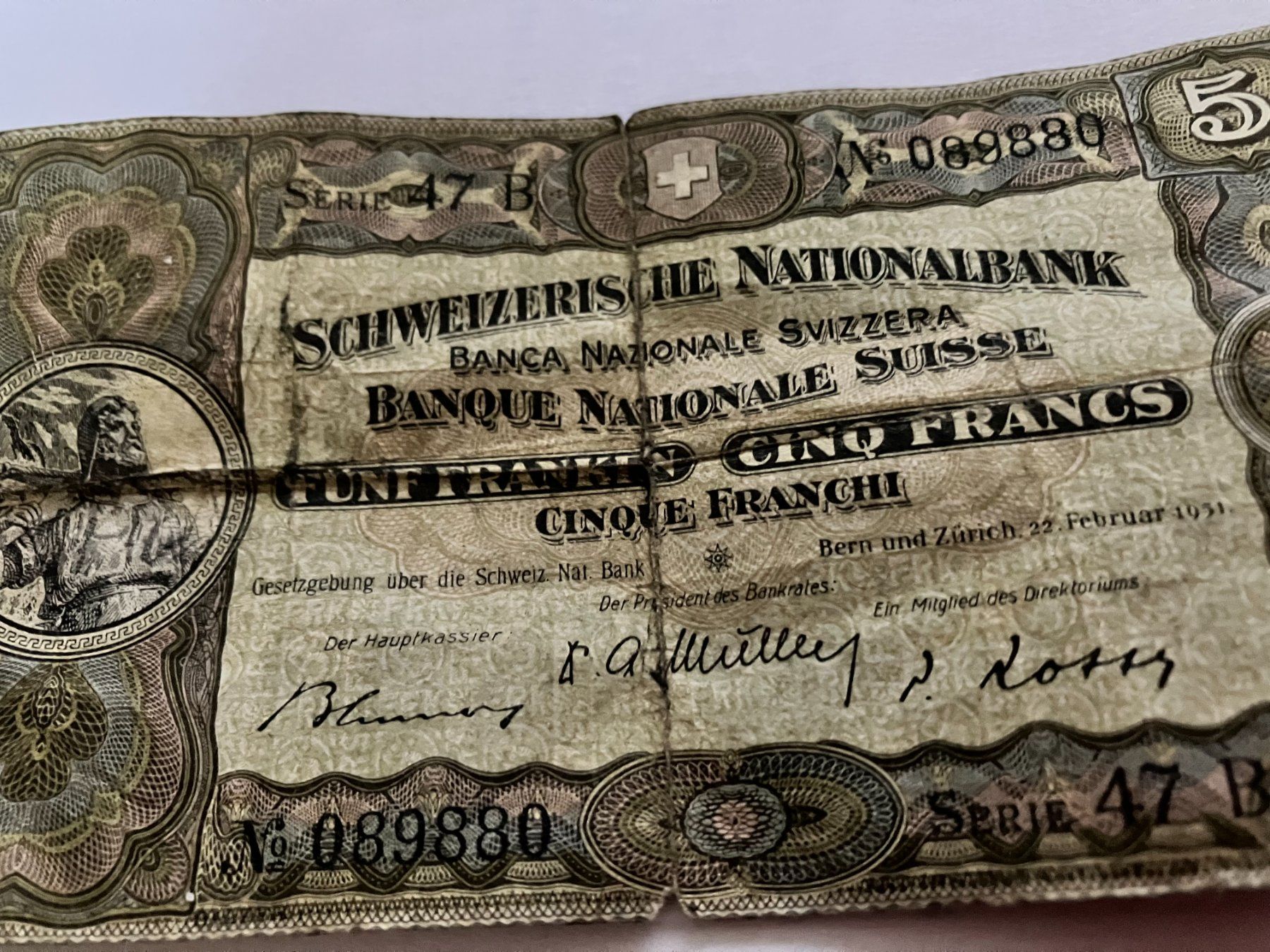 Banconote: Alte Banknote – Usato da Fislisbach venduto da Walter10 2