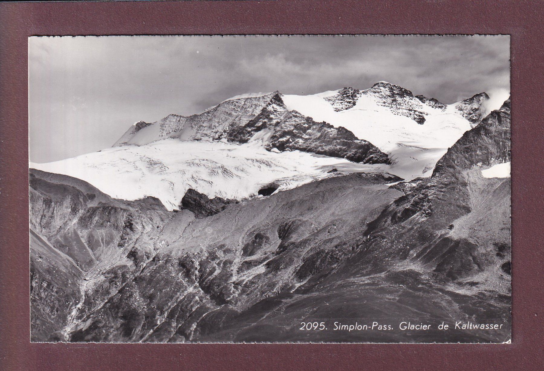 Cartes postales: SIMPLON-PASS - Glacier de Kaltwasser – D'occasion à Pully par nicecards