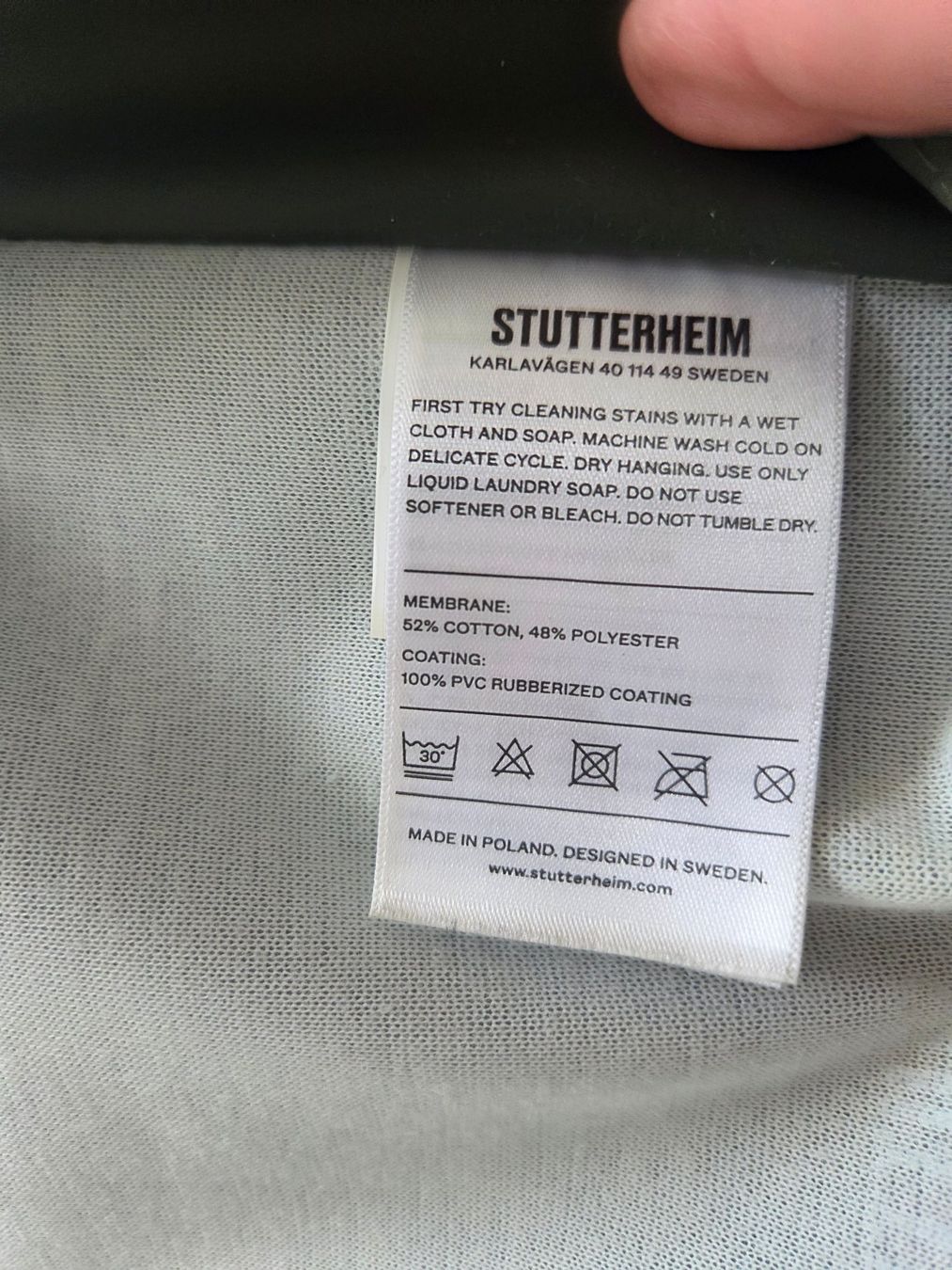 Mäntel: Regenmantel von STUTTERHEIM - Sweden – Gebraucht aus Oberrieden von Smart570 7