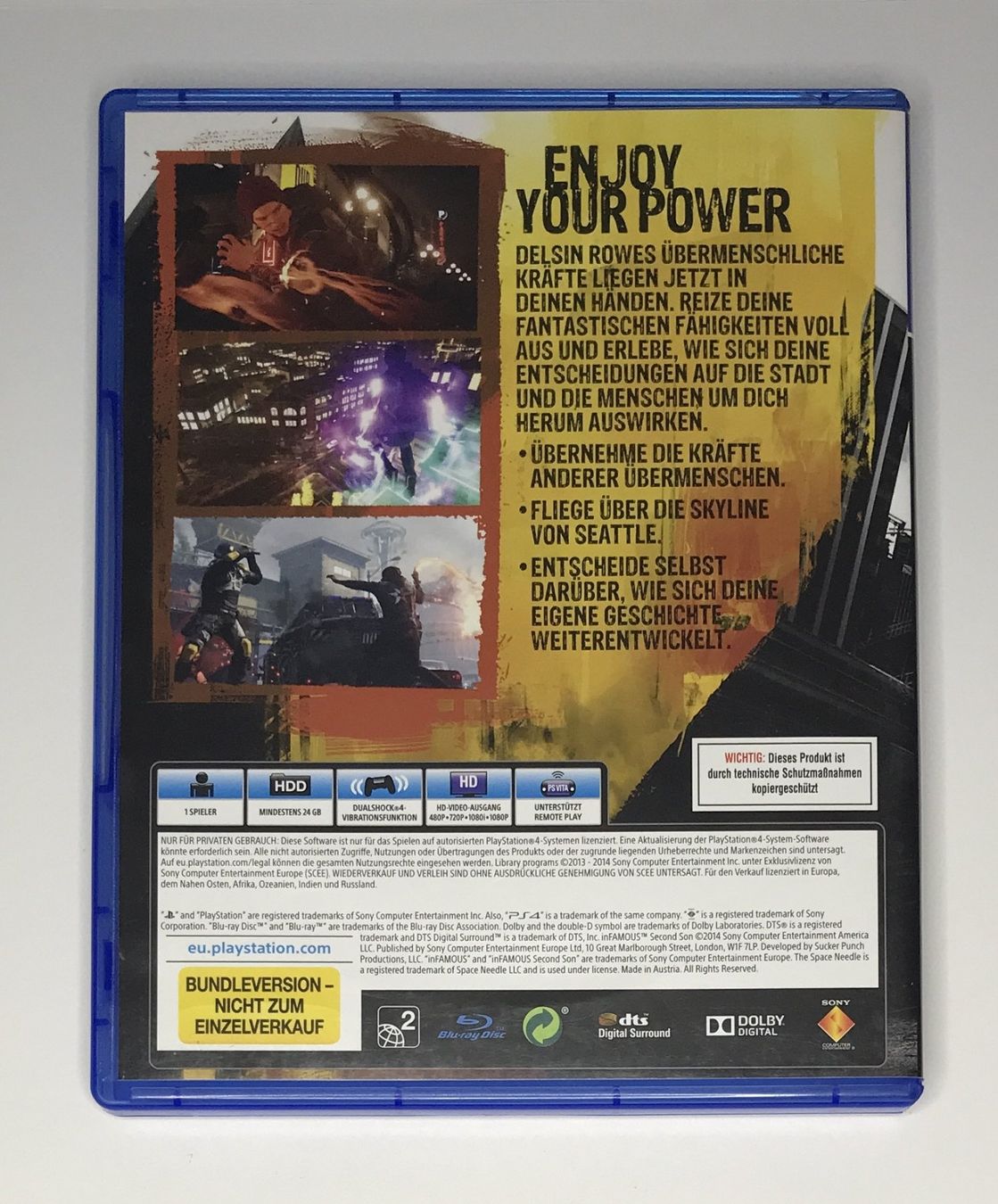 Spiele: PS4 - inFAMOUS Second Son – Gebraucht aus Allschwil von Bullach 2