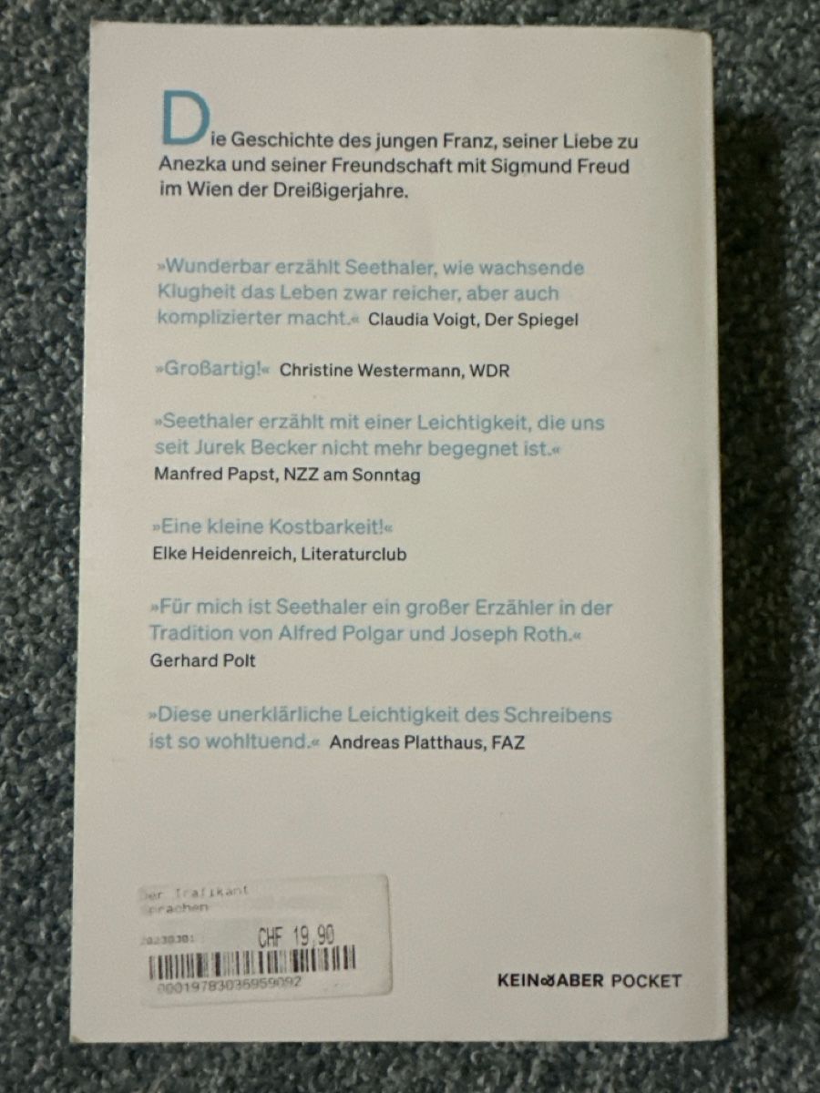 Libri: Robert Seethaler Der Trafikant - neuwertig, ein Schnäppchen! – Nuovo (secondo la descrizione) da Baltschieder venduto da YmroBe 1