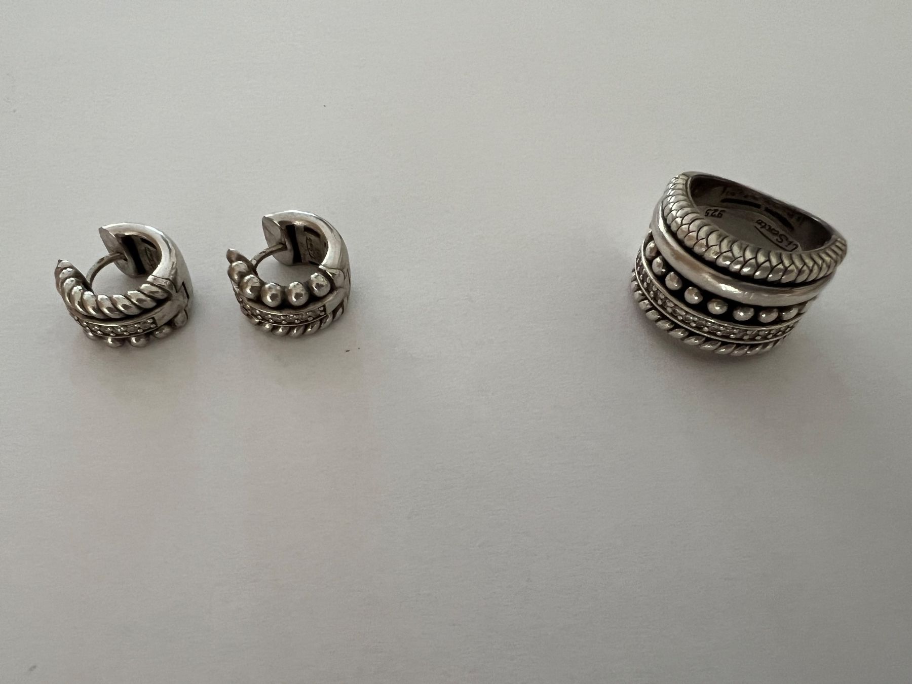 Sonstiger Schmuck: John Hardy Damen Ohrringe Ring Silber 925 Gr 52 – Neu (gemäss Beschreibung) aus Horgen von Hpunto