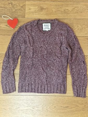 Herren Pullover Alcott Bordeaux Gr M gestrickt top Zustand