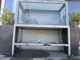 Massives Outdoor-Aquarium / Terrarium mit Ablauf
