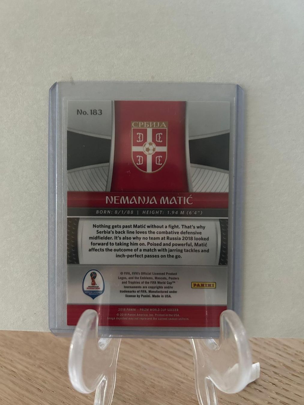 Panini Carte collezionabili: Nemanja Matic Panini Prizm World Cup 2018 Base – Nuovo (secondo la descrizione) da Au ZH venduto da CardsWithMax 1