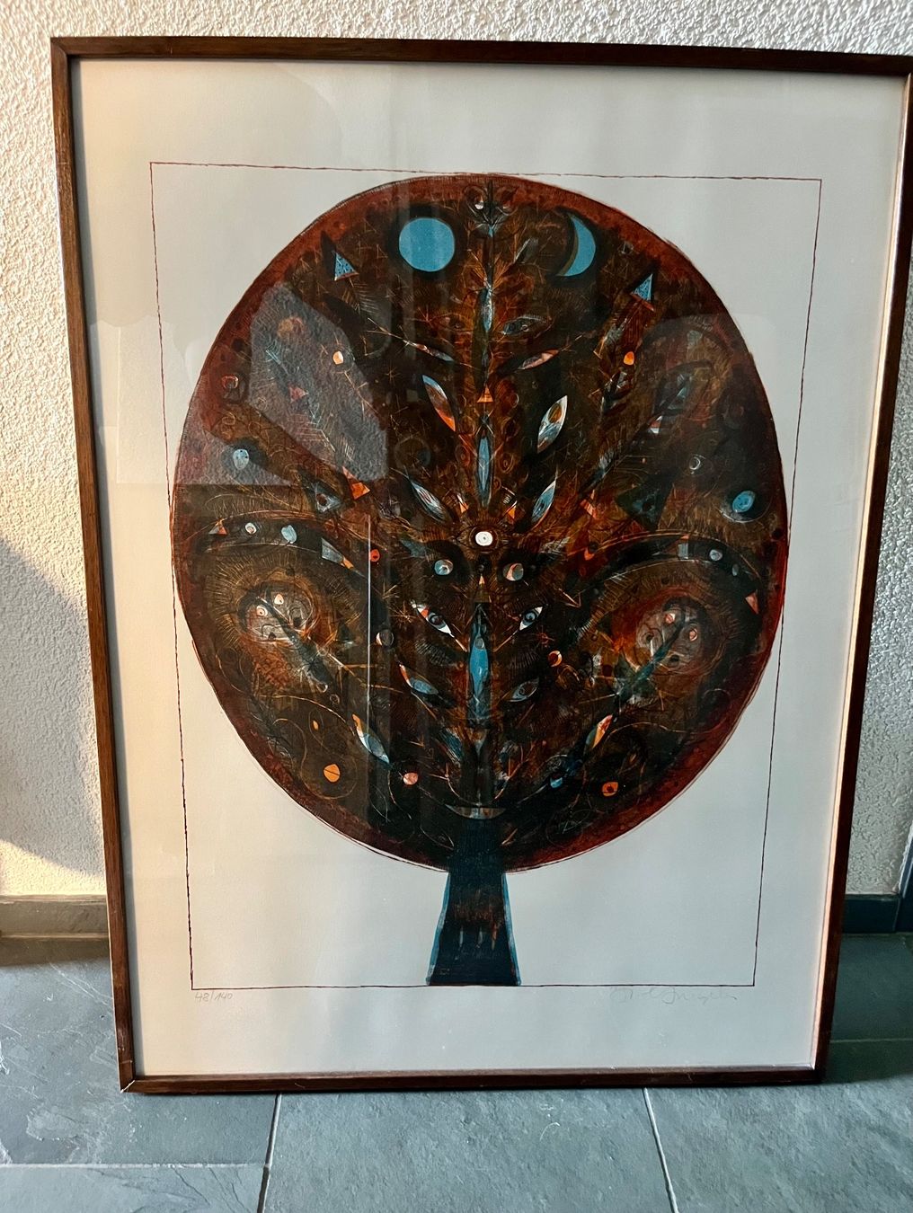 Grafica & Litografie: Lithographie Baum handsigniert 48/140 gerahmt – Usato da Uster venduto da colmo