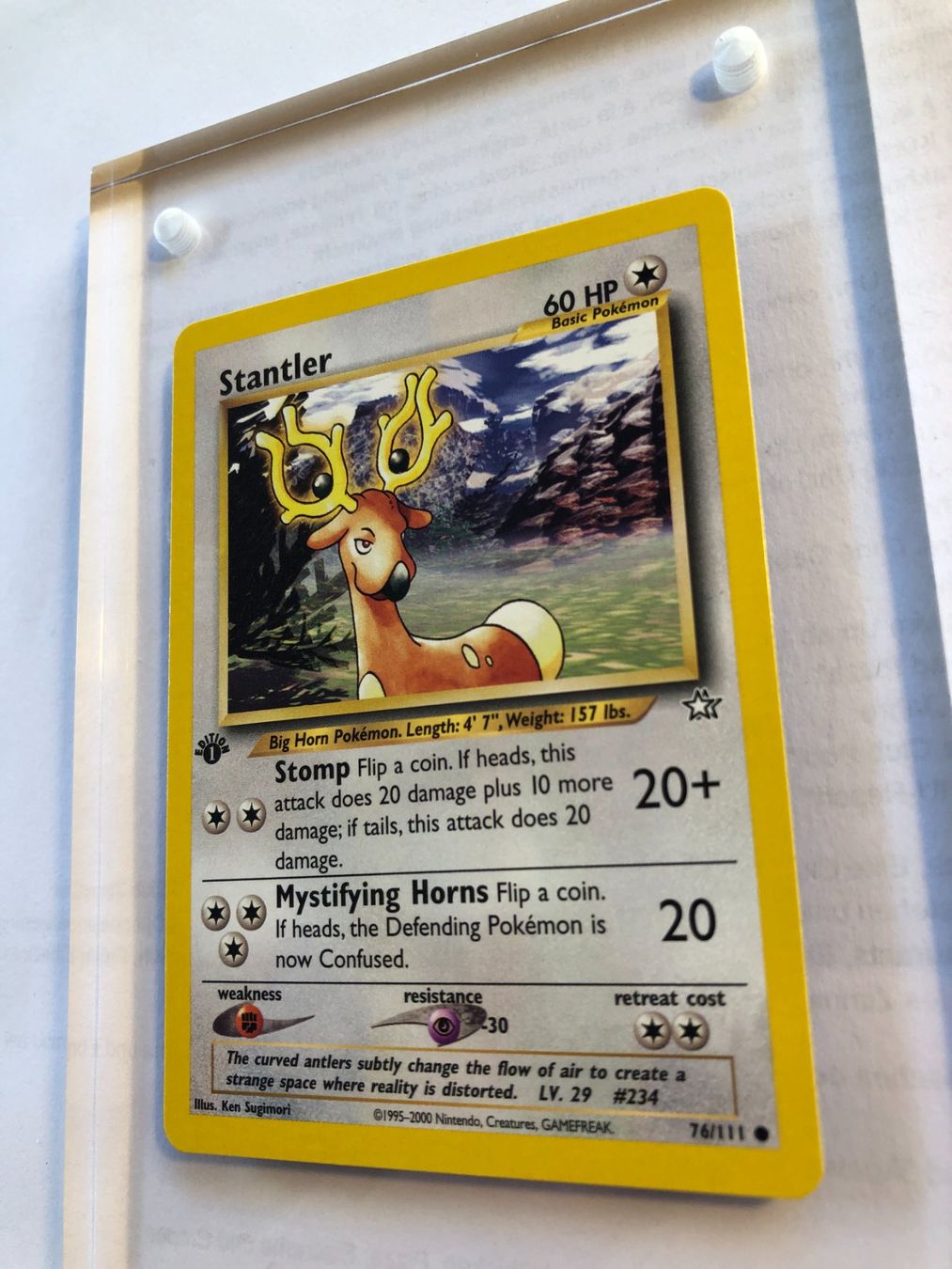 Sammelbilder & Trading cards: Stantler 1st Neo Genesis - MINT - ab 1.- – Gebraucht aus Giubiasco von dan_pr8b 2
