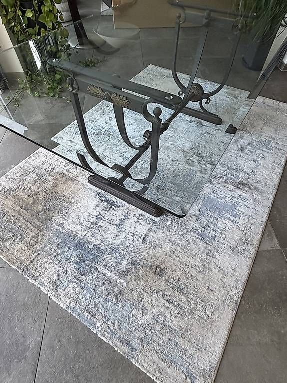 Tables: Table verre pied bronze   – D'occasion à Vessy par dolphintower 1