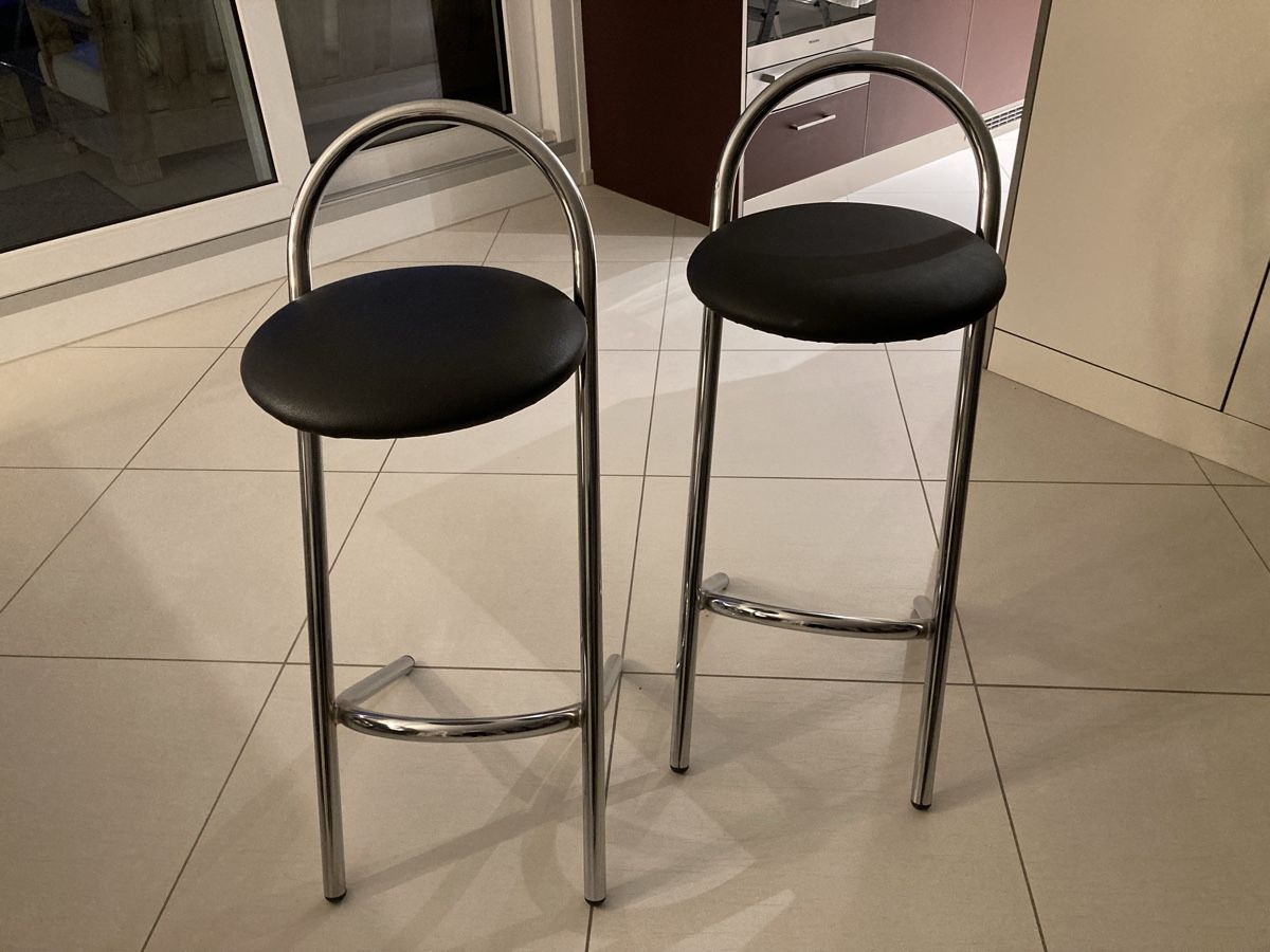 Sgabelli: 2er Set Barhocker mit Chromgestell – Usato da Wallisellen venduto da Sarah2019