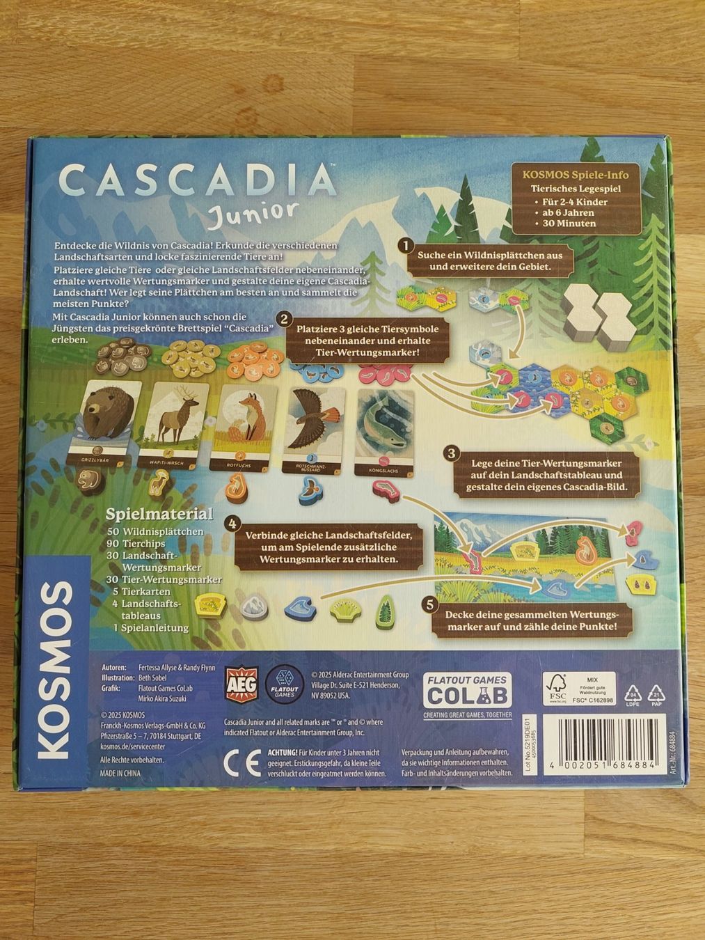 Spiele: Kinderspiel Cascadia Junior – Gebraucht aus Stans von bergsicht42 1