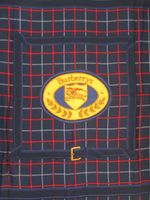 Burberry - Navy Nova Check Vintage Seidentuch Top Condition