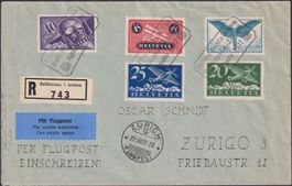 1927, Erstflug Bellinzona - Zürich +gute Frankatur, K: 300.-