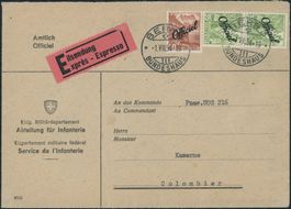1942 - Bundesverwaltung BVW - Brief - BFr