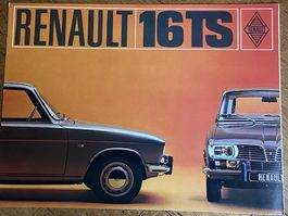 RENAULT 16 TS Prospekt brochure dépliant ca 1970 en français
