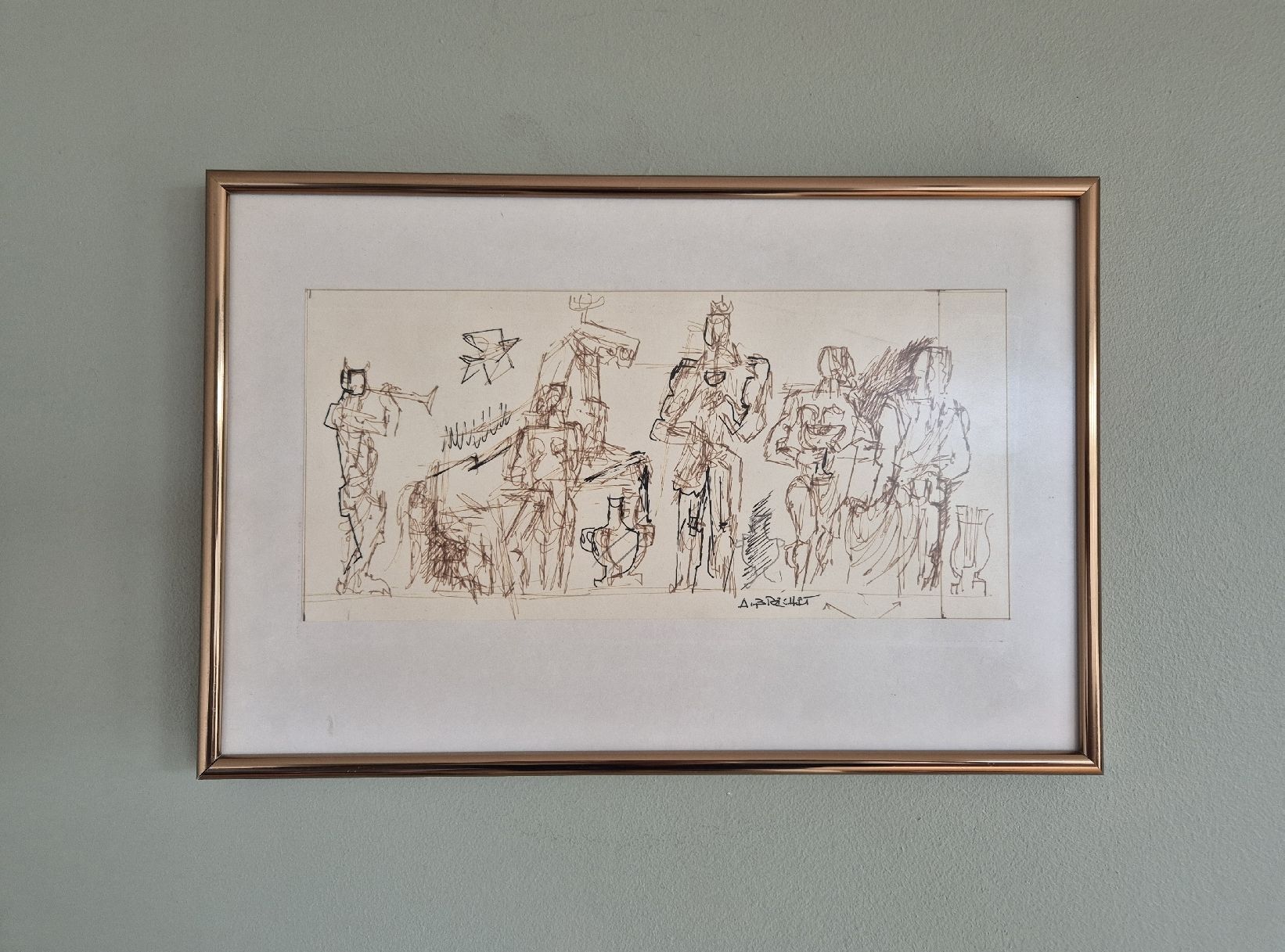 Gemälde: André Bréchet dessin esquisse signée tableau – Gebraucht aus Tramelan von La_mine_d_art