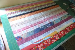 Restenstück Quilt Lasagne - Baumwolle 67 x 82 cm