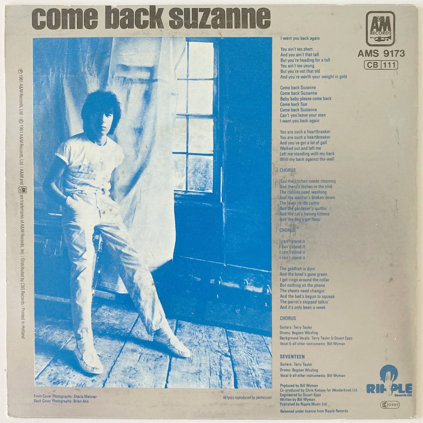 Dischi in vinile: ROLLING STONES / BILL WYMAN - COME BACK SUZANNE – Usato da Bottens venduto da hotter-than-hell 1