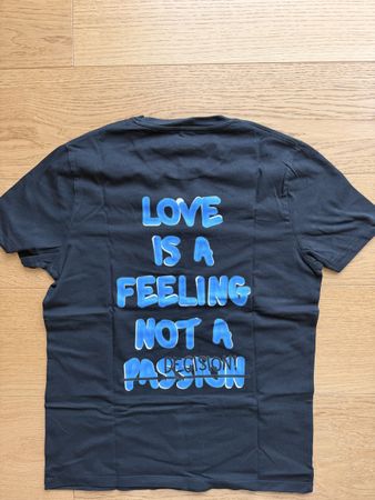 T-Shirt ATNT Paris schwarz mit Aufdruck Grösse M neu