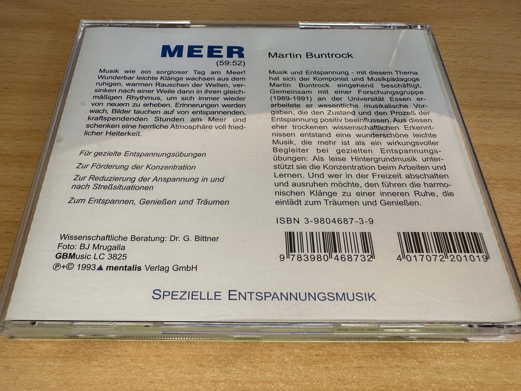 CD: Martin Buntrock – Meer – Usato da Rikon im Tösstal venduto da Alpenmutz 1