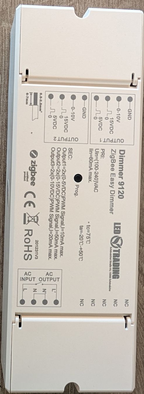 Sistema di controllo: Dimmer 9120 ZigBee Easy Dimmer LED TRADING – Usato da Spiez venduto da Tomweader