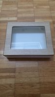 Aufbewahrungsbox Holz mit Sichtfenster weiss