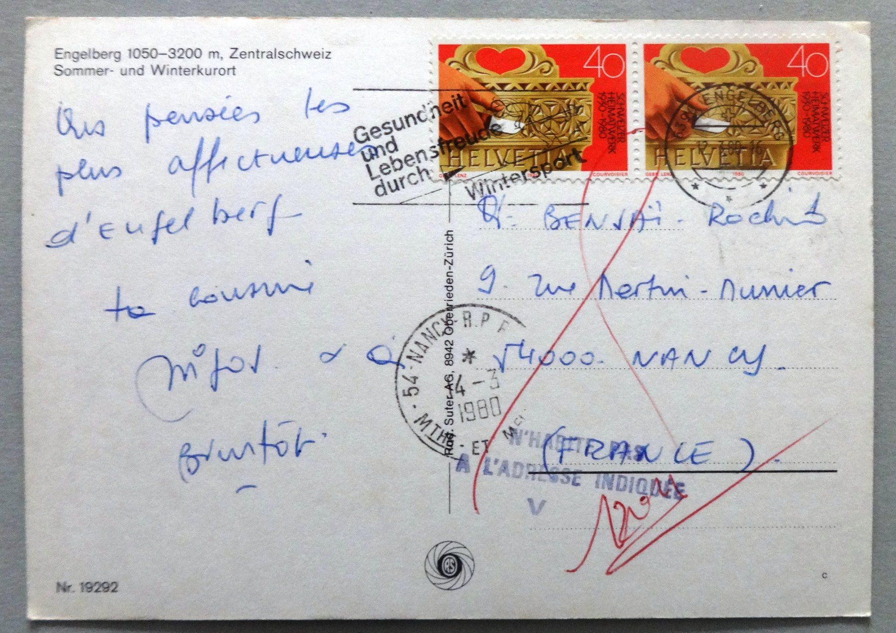 Ansichtskarten: Engelberg 1050-3200 m – Gebraucht aus Fétigny von Billy2miny 1