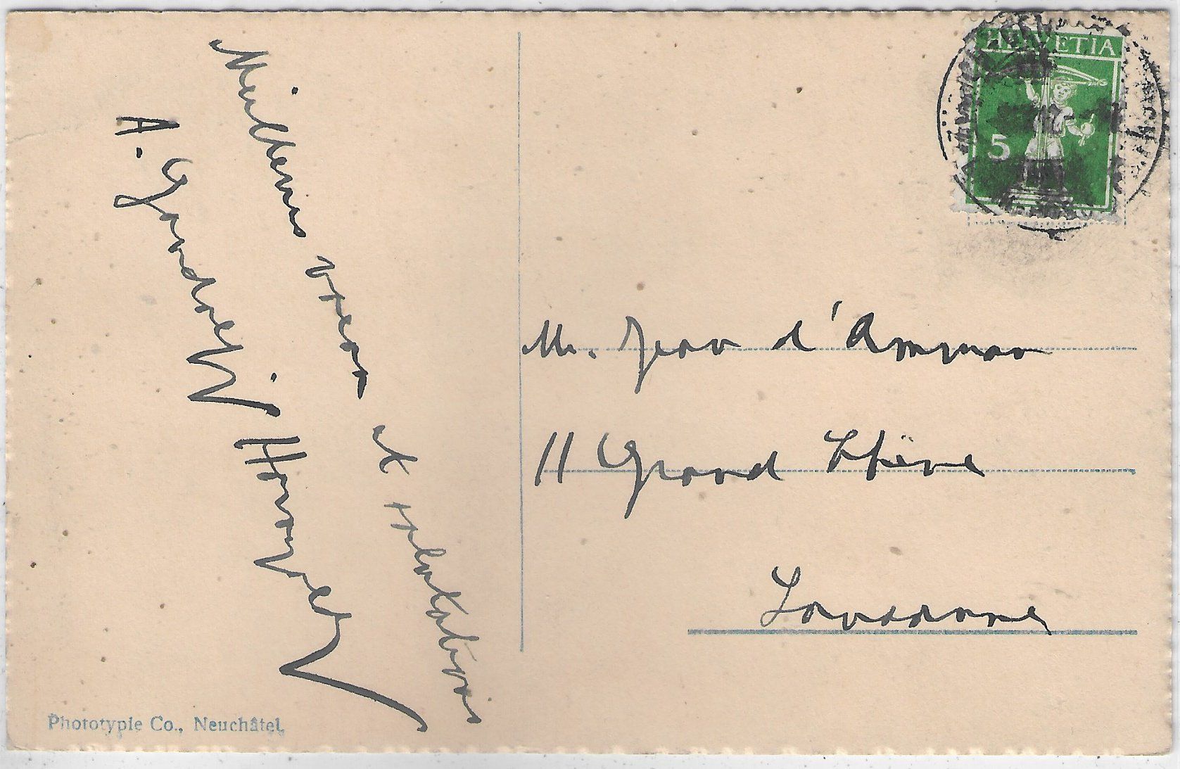Cartoline postali: Geneve - Ville et Rade – Usato da Ettingen venduto da Kartenplanet 1