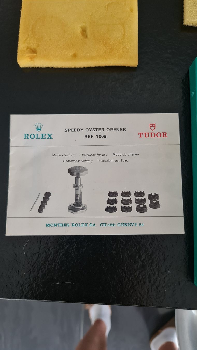 Rolex Tutti gli attrezzi: Rolex Speedy Oyster Opener Ref. 1008 completo – Usato da Bad Ragaz venduto da NICDLSWISS 3