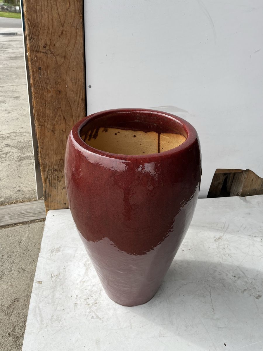 Tutte le decorazioni: Garten-Vase//Topf Keramik, rot – Nuovo (secondo la descrizione) da Wetzikon ZH venduto da seli03 9